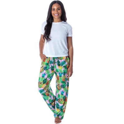 Nickelodeon Womens' SpongeBob SquarePants Pineapples Sleep Pajama Pants Pink 1 Nickelodeon Womens' SpongeBob SquarePants Pineapples Sleep Pajama Pants Pink