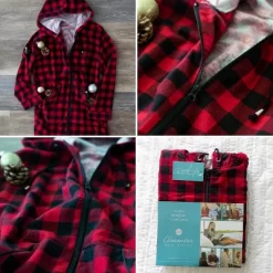 Women's Soft Warm Flannel Sleep Shirt With Hood, Button Down Pajama Top 9 Women's Soft Warm Flannel Sleep Shirt With Hood, Button Down Pajama Top -Cozy Nights Sales Store GUEST 01510b97 7143 4362 b9a1 d40f9d4df062
