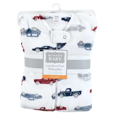 Hudson Baby Infant Boy Plush Sleeping Bag, Sack, Blanket, Cars 1 Hudson Baby Infant Boy Plush Sleeping Bag, Sack, Blanket, Cars