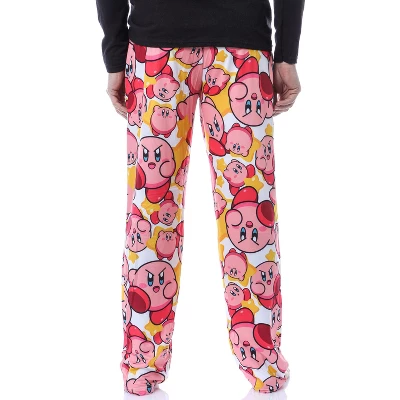 Nintendo Kirby Video Game Men's Allover Character Pattern Pajama Pants 2 Nintendo Kirby Video Game Men's Allover Character Pattern Pajama Pants - Image 2