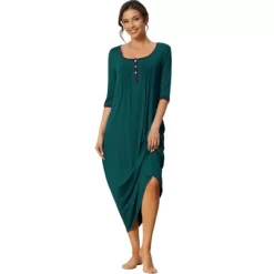 Cheibear Womens Sleepwear Lounge Long Dress With Pockets Soft Nightshirt Pajama Nightgown 11 Cheibear Womens Sleepwear Lounge Long Dress With Pockets Soft Nightshirt Pajama Nightgown -Cozy Nights Sales Store GUEST 0436ba2a e198 4deb b155 eea061dc60e5