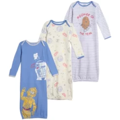 Star Wars Chewbacca R2-D2 C-3PO 3 Pack Sleeper Gowns -Cozy Nights Sales Store GUEST 04587204 bf31 492f a22e 3927c746d60c