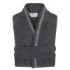 All-Season Unisex Cotton Terry Lounge Bathrobe With Embroidery By Blue Nile Mills