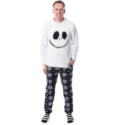Nightmare Before Christmas Men's Jack Skellington Pajama Set With Socks 3 Nightmare Before Christmas Men's Jack Skellington Pajama Set With Socks - Image 3