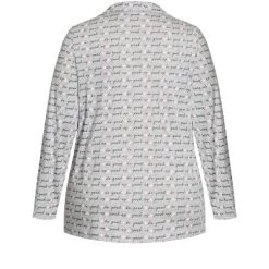 Women's Plus Size Button Through Sleep Top - Gray | AVENUE -Cozy Nights Sales Store GUEST 050c960f e50d 4ae6 a266 401aa94778bf