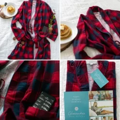 Women's Soft Cotton Flannel Robe, Plaid Bathrobe -Cozy Nights Sales Store GUEST 06222259 7d5b 4fde a80c c112b44d355d