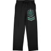 Harry Potter Hogwarts Men's Slytherin House Crest Black Sleep Pajama Pants