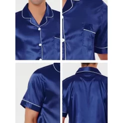 Lars Amadeus Men's Short Sleeve Top And Pants Summer Satin Pajama Sets -Cozy Nights Sales Store GUEST 07d25c7f ebba 4de5 9471 f8e37464d325