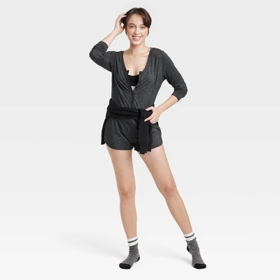 Women's V-Neck Pajama Romper - Colsie™ 3 Women's V-Neck Pajama Romper - Colsie™ - Image 3