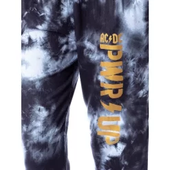 ACDC 1973 Logo Long Sleeve Womens' Rock Band Tie Dye Lounge Jogger PJ Set Black -Cozy Nights Sales Store GUEST 0802e5b5 d517 4e22 8de4 0b52905791e2