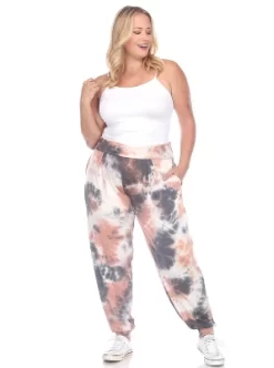 Women's Plus Size Tie Dye Harem Pants - White Mark -Cozy Nights Sales Store GUEST 0848792d eb96 4746 bd65 3f583765df1a