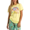 SpongeBob SquarePants Adult Juniors Sleepwear Set With Short Sleeve Tee And Sleep Pants