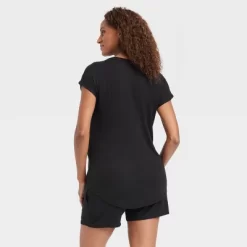 Nursing Top And Shorts Sleep Maternity Pajama Set - Isabel Maternity By Ingrid & Isabel™