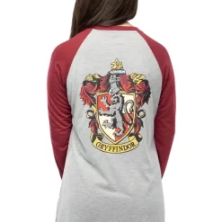 Juniors Harry Potter Hogwarts Houses Pajama Nightgown Raglan Sleep Shirt -Cozy Nights Sales Store GUEST 0a371646 10b2 47a1 bf10 2334d0d02235