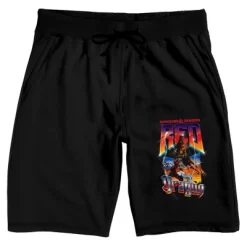 Dungeons & Dragons Red Warrior Combat Horse Men's Black Sleep Pajama Shorts -Cozy Nights Sales Store GUEST 0a9103da 736e 41fa a609 0a61caf50ee5
