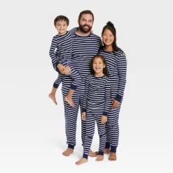Men's Striped 100% Cotton Matching Family Pajama Set - Navy -Cozy Nights Sales Store GUEST 0aa0dc5d 16e3 4463 a061 ed8780dec7e9