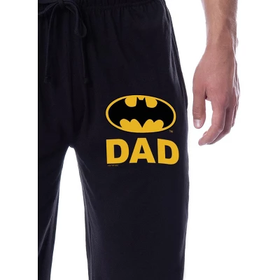 DC Comics Mens' Batman Father's Day Bat Dad Classic Sleep Jogger Pajama Pants Black 1 DC Comics Mens' Batman Father's Day Bat Dad Classic Sleep Jogger Pajama Pants Black