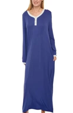 Women's Soft Knit Nightgown Long Sleep Shirt Full Length Henley Pajama Top With Pockets 21 Women's Soft Knit Nightgown Long Sleep Shirt Full Length Henley Pajama Top With Pockets -Cozy Nights Sales Store GUEST 0c589764 4074 4650 9c46 9ac4f6031b5b