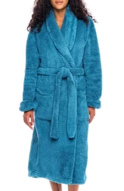 Women's Fuzzy Plush Fleece Winter Robe, Warm Soft Bathrobe For Her -Cozy Nights Sales Store GUEST 0dbb7383 ebc4 46cf b104 4d1658b9470e