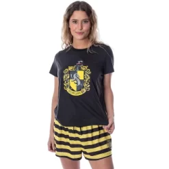 Harry Potter Women's Hogwarts Castle Shirt And Shorts Pajama Set - All 4 Houses -Cozy Nights Sales Store GUEST 0e74b5f1 ffd8 4dad 9a43 ee1814ef16ef