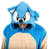 Sonic The Hedgehog Sonic Adult Hooded Kigurumi Union Suit