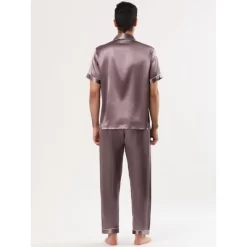 Lars Amadeus Men's Satin Pajama Sets Sleepwear Short Sleeves Button Down Night Wear Set -Cozy Nights Sales Store GUEST 0f87508e 2b48 4f64 bbd4 24fcd6e6b83c