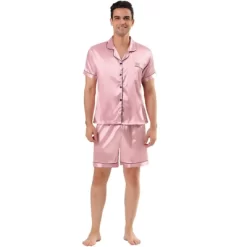 Lars Amadeus Men's Short Sleeve Top And Pants Summer Satin Pajama Sets -Cozy Nights Sales Store GUEST 0fc89f2c c7cf 4800 a1bb 7005434974c8