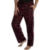 Marvel Mens' Deadpool Logo All Over Print Pajama Pants Black