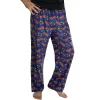 Marvel Comics Men's Thor Comic Allover Print Loungewear Pajama Pants Blue