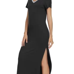 Cheibear Womens Sleepwear Long Pajama Dress With Side Slit Nightshirt Lounge Nightgown 9 Cheibear Womens Sleepwear Long Pajama Dress With Side Slit Nightshirt Lounge Nightgown -Cozy Nights Sales Store GUEST 11b2d023 a066 43b9 b7b8 1eb644f6e050