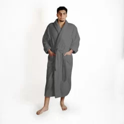 Men's Ultra-Absorbent Cotton Bathrobe By Blue Nile Mills -Cozy Nights Sales Store GUEST 11e7a46e e2ce 4637 b6eb 1de05e407b64