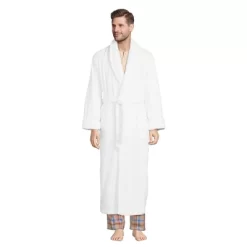 Lands' End Men's Full Length Turkish Terry Robe -Cozy Nights Sales Store GUEST 12112826 b98f 43ab 831c 3d19c2cfea15