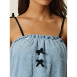Cheibear Womens Spa Towels Snap Closure Camisole Towel Wrap Bathrobe -Cozy Nights Sales Store GUEST 12a57064 190d 4354 af81 c976de012d60