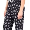 Blis Women's Notched Collar Short Sleeve Capri Pajama Set