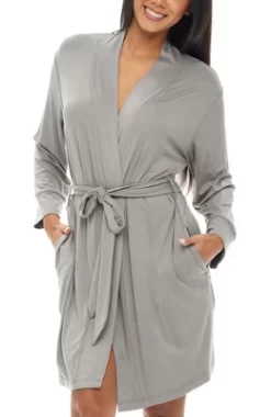 Women's Classic Soft Knit Short Lounge Robe With Pockets -Cozy Nights Sales Store GUEST 13e7db15 58d1 4036 ad3d 4db7c850b5a9