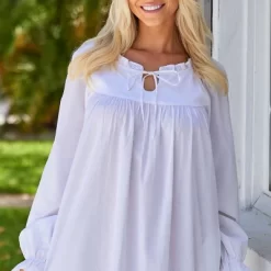 Women's Cotton Victorian Poet's Nightgown With Pockets, Juliet Long Sleeve Lace Trim Front Tie Long Vintage Night Dress Gown -Cozy Nights Sales Store GUEST 1422ad04 9d79 449b b399 36f0eb920aa2