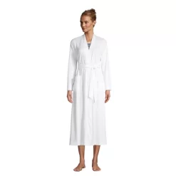 Lands' End Women's Supima Cotton Long Robe -Cozy Nights Sales Store GUEST 1474ed08 af81 49f8 bab0 ba7403ac63a2