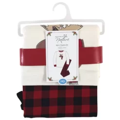 Touched By Nature Mens Unisex Holiday Pajamas, Moose