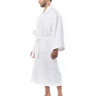 Alpine Swiss Pure Cotton Mens Terry Cloth Bathrobe Super Absorbent Spa Robe 2 Alpine Swiss Pure Cotton Mens Terry Cloth Bathrobe Super Absorbent Spa Robe - Image 2
