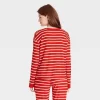 Women's Striped Matching Family Thermal Pajama Top - Wondershop™ Red
