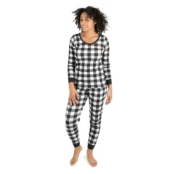 Leveret Womens Two Piece Cotton Plaid Christmas Pajamas -Cozy Nights Sales Store GUEST 16cf2df1 e589 42b2 98ba 843fbfeff669