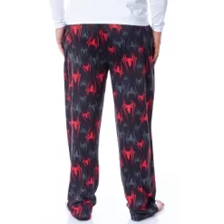 Marvel Mens' Spider-Man Vintage Superhero Icon Sleep Pajama Pants Black -Cozy Nights Sales Store GUEST 1888d918 df6f 42fe 9f44 15903bc5c112