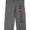 The X Files Logo Men's Gray Heather Sleep Pajama Pants