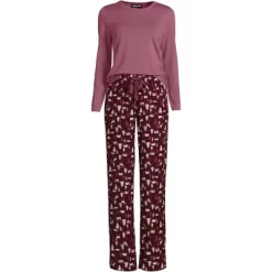 Lands' End Women's Pajama Set Knit Long Sleeve T-Shirt And Flannel Pants 15 Lands' End Women's Pajama Set Knit Long Sleeve T-Shirt And Flannel Pants -Cozy Nights Sales Store GUEST 1995b6b2 6690 4680 b042 1ac59e4859b8