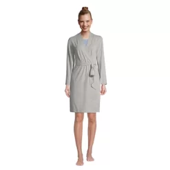 Lands' End Women's Cotton Blend Above The Knee Length Robe -Cozy Nights Sales Store GUEST 19a30560 e63c 4f4b 8436 8009046f15a1
