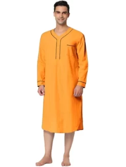 Lars Amadeus Men's Nightshirt Cotton Sleep Shirt Long Sleeves Henley Nightgown Sleepwear 15 Lars Amadeus Men's Nightshirt Cotton Sleep Shirt Long Sleeves Henley Nightgown Sleepwear -Cozy Nights Sales Store GUEST 1a516905 ff80 458a b8fc 0cdb58456d8f