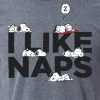 Peanuts Mens' Snoopy I Like Naps Character Sleep Pajama Set Shirt Pants Multicolored