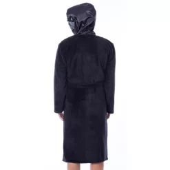 Star Wars Mens Darth Vader Costume Fleece Robe Bathrobe Black