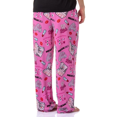 Mean Girls Women's Burn Book Icons And Movie Quotes Lounge Pajama Pants Pink 3 Mean Girls Women's Burn Book Icons And Movie Quotes Lounge Pajama Pants Pink - Image 3