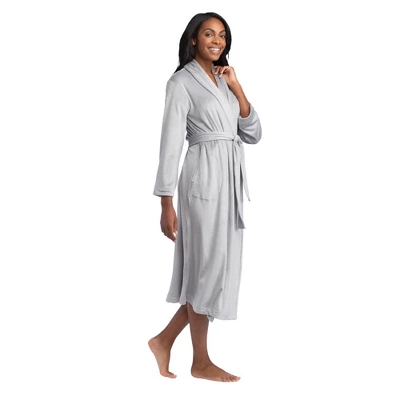 Softies Women's 48" Feather Velour Shawl Collar Robe 1 Softies Women's 48" Feather Velour Shawl Collar Robe